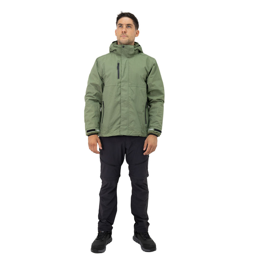 Parka Desmontable HW Reno 3 en 1 Verde Oliva