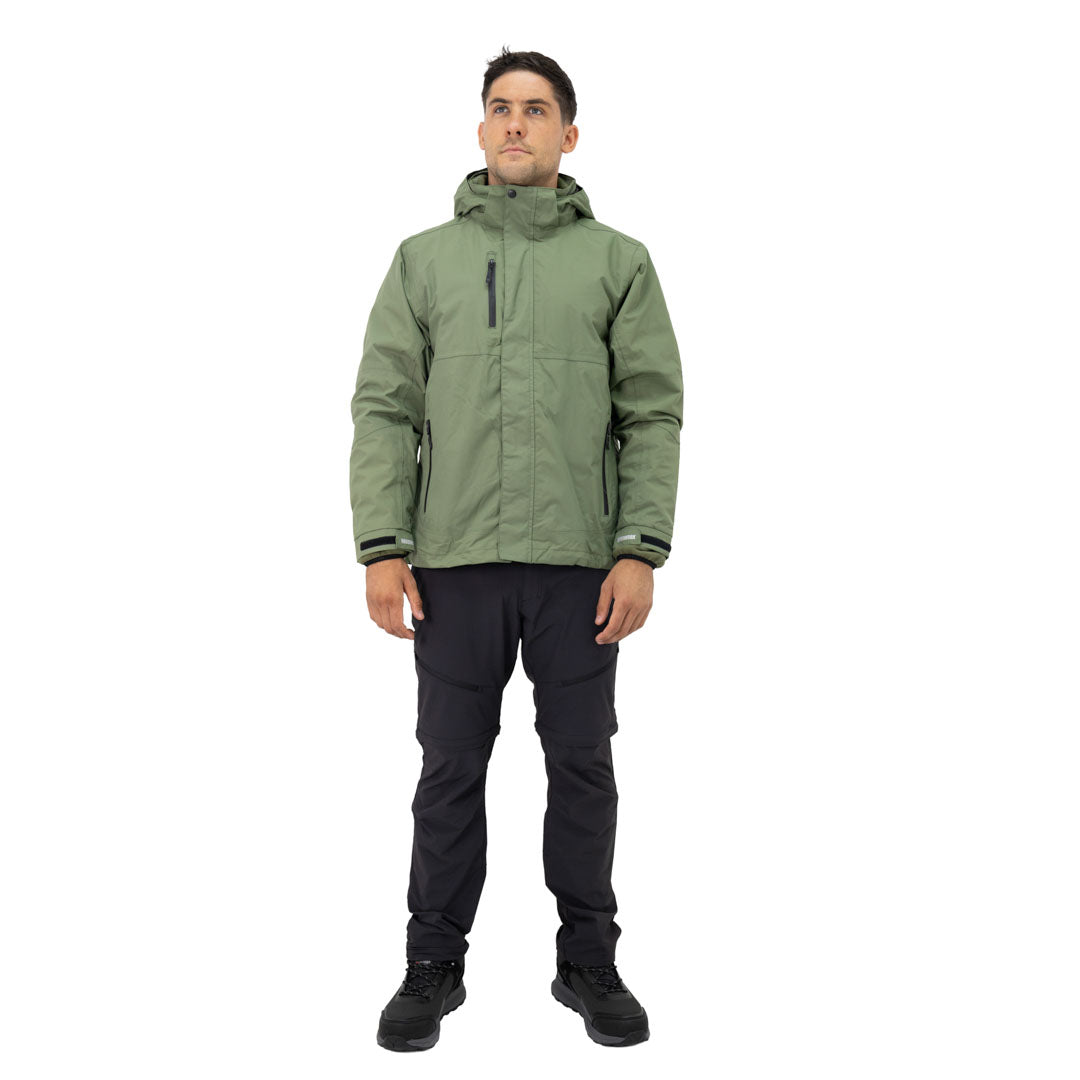 Parka Desmontable HW Reno 3 en 1 Verde Oliva