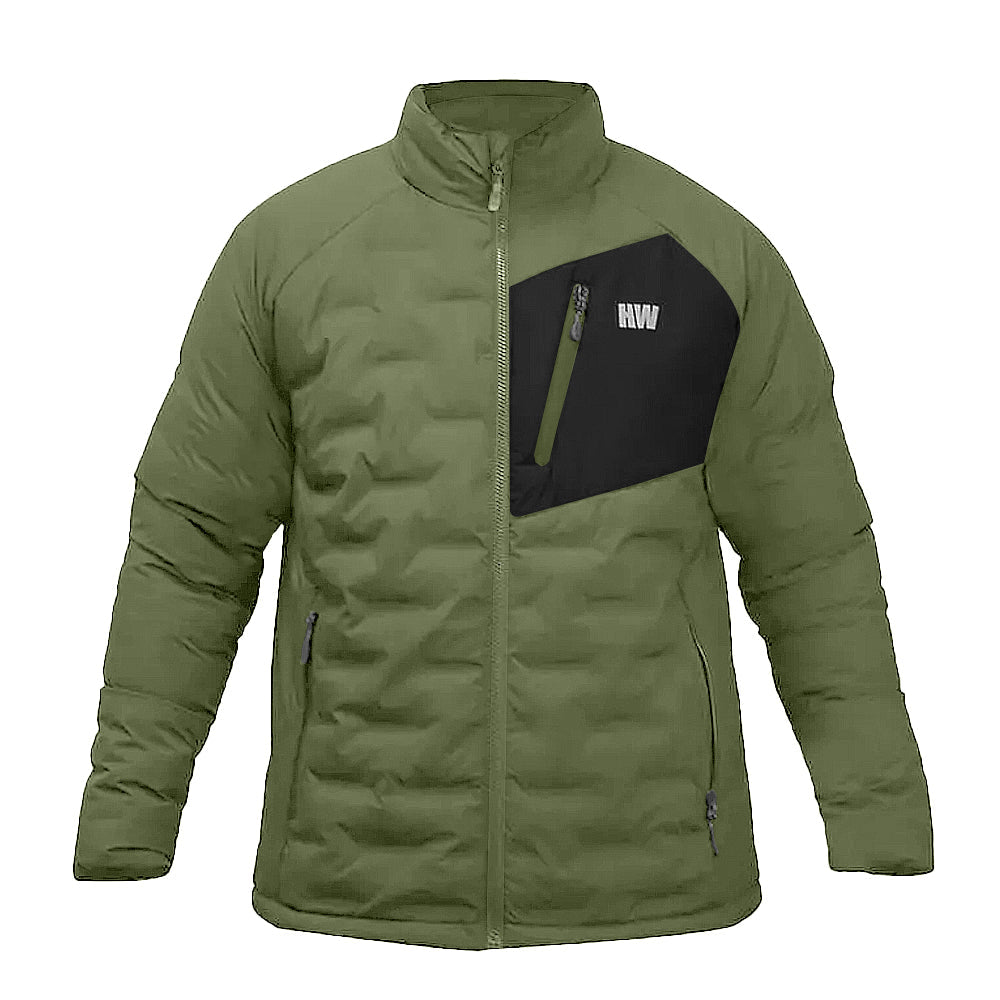 Parka Insulada HW Explorer S/Gorro Hombre Verde Oliva