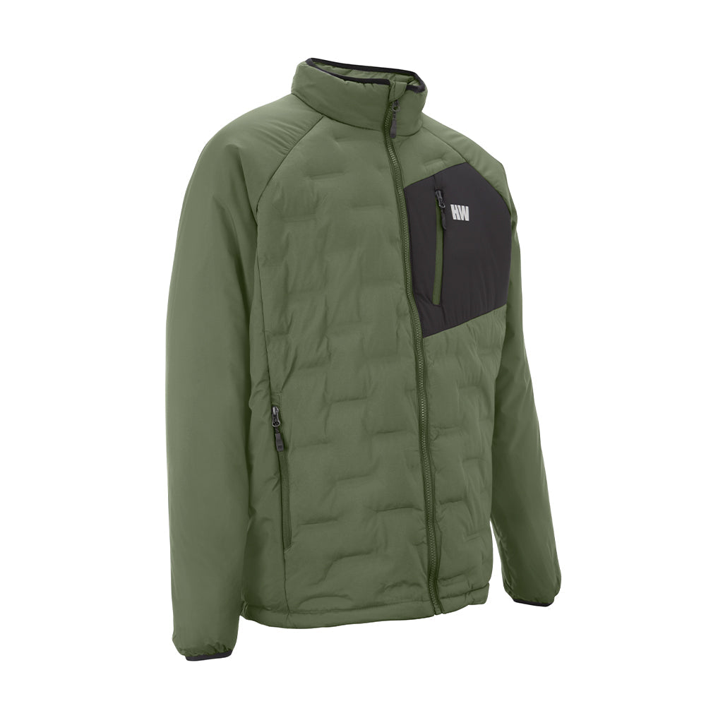 Parka Insulada HW Explorer S/Gorro Hombre Verde Oliva