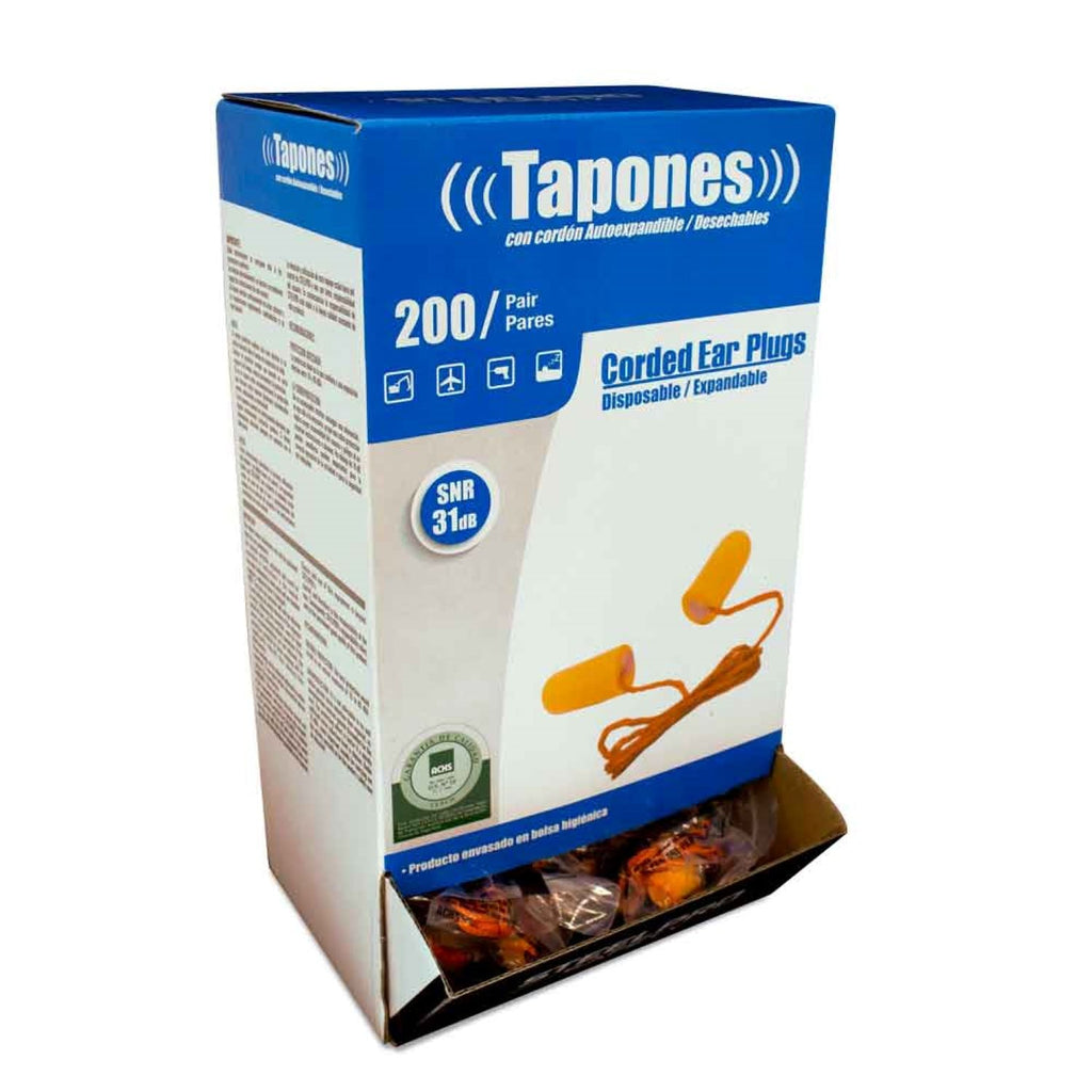 Tapón Auditivo Desechable Con Cordón