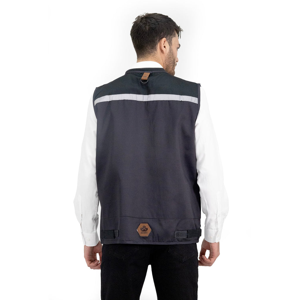 Chaleco Geólogo Gabardina Quebec Gris