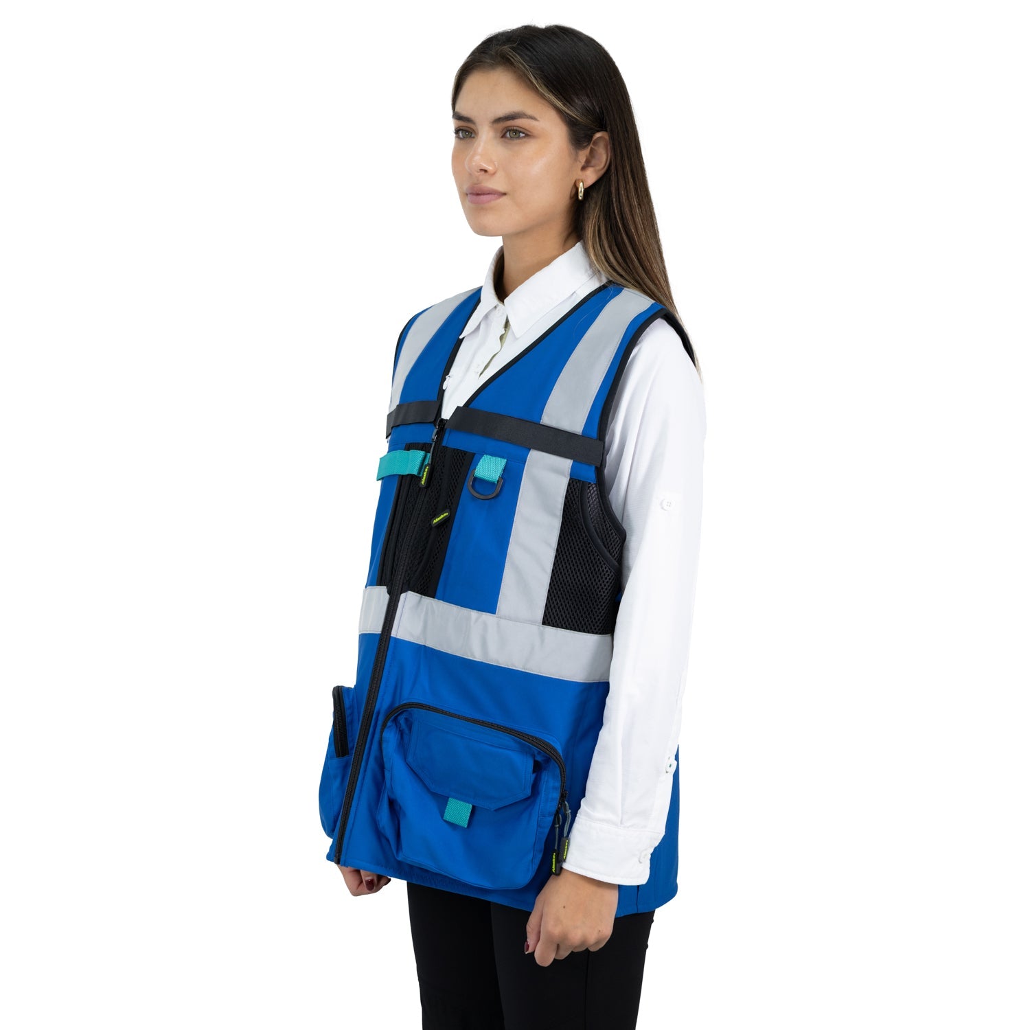 Chaleco Geologo Alaska Xpert Mujer Azul