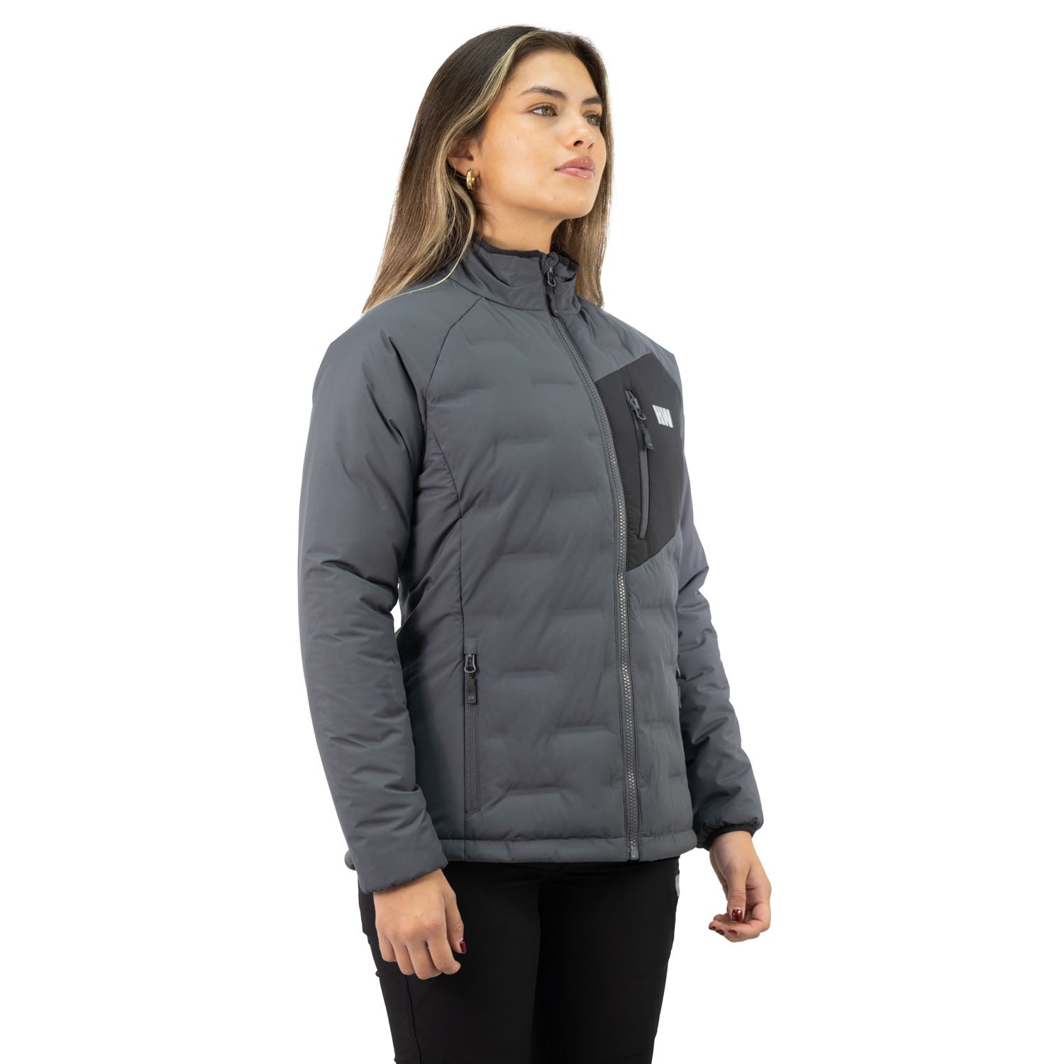 Parka Insulada HW Explorer S/Gorro Mujer Carbon Grey