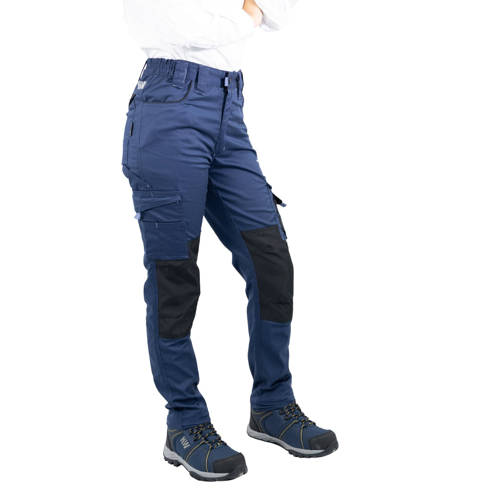 PANTALÓN CARGO HW DAKOTA SPANDEX MUJER DEEP BLUE