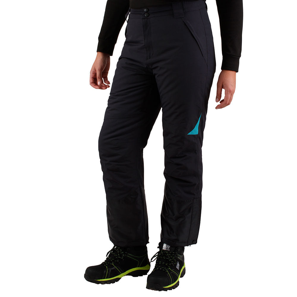 PANTALÓN TÉRMICO HW REFUGIO MUJER GRIS/TURQUESA