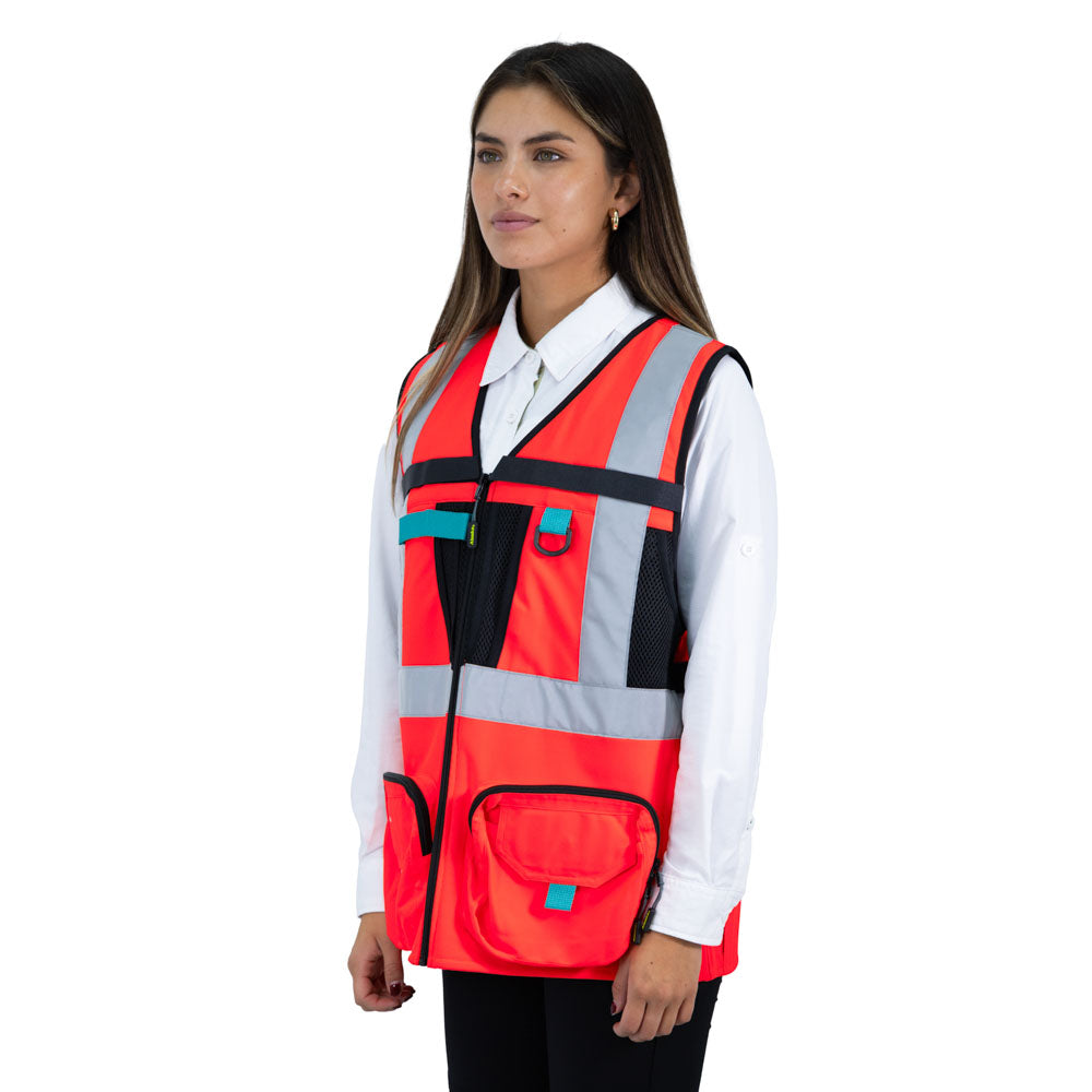 Chaleco Geologo Alaska Xpert Mujer Rojo