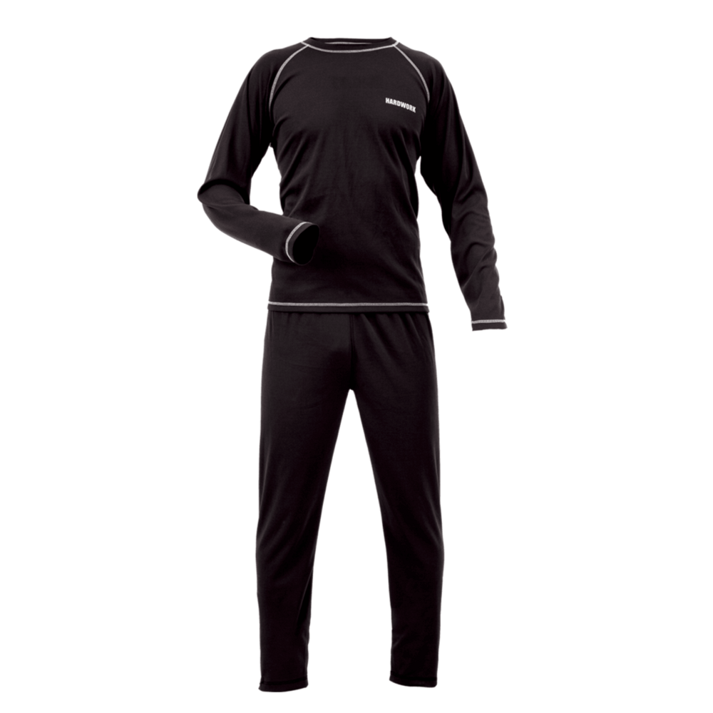 Conjunto Primera Capa HW Poliester Cooldry Negro