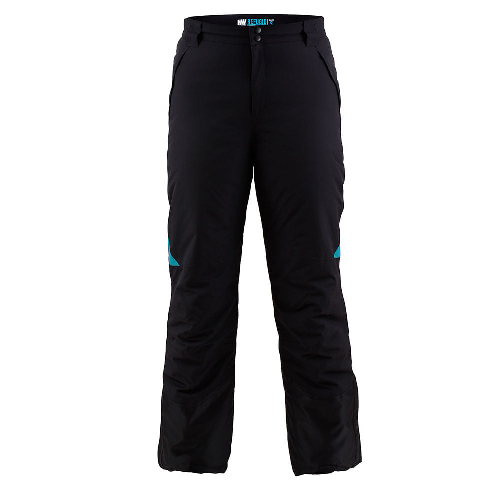 PANTALÓN TÉRMICO HW REFUGIO MUJER GRIS/TURQUESA