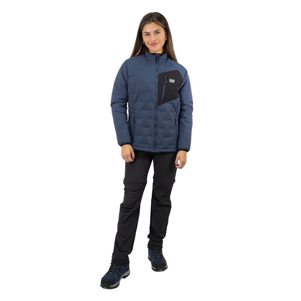 Parka Insulada HW Explorer S/Gorro Mujer Deep Blue