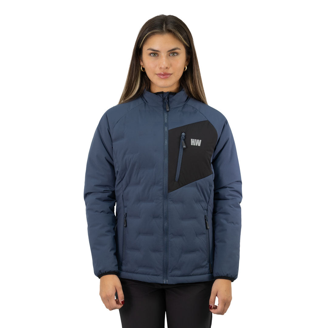 Parka Insulada HW Explorer S/Gorro Mujer Deep Blue