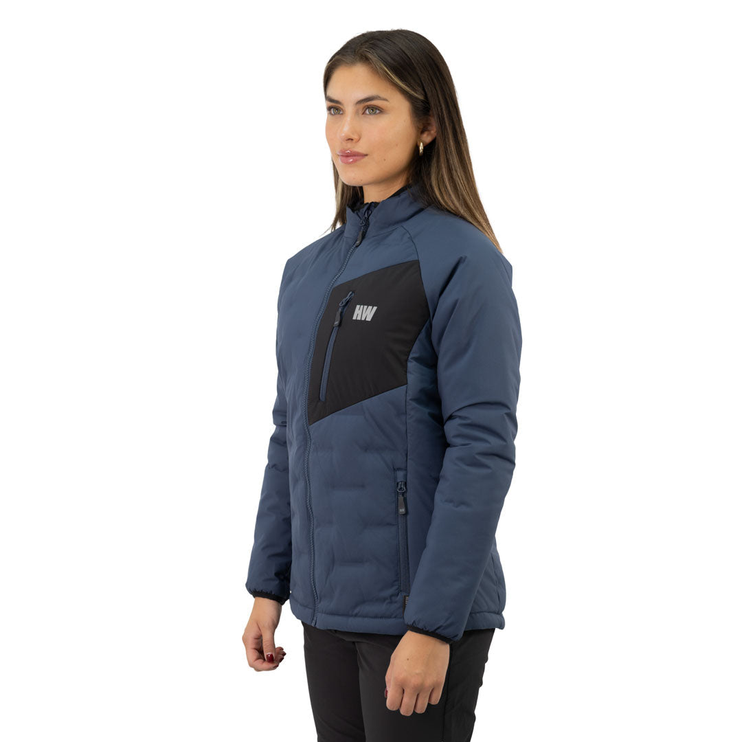 Parka Insulada HW Explorer S/Gorro Mujer Deep Blue