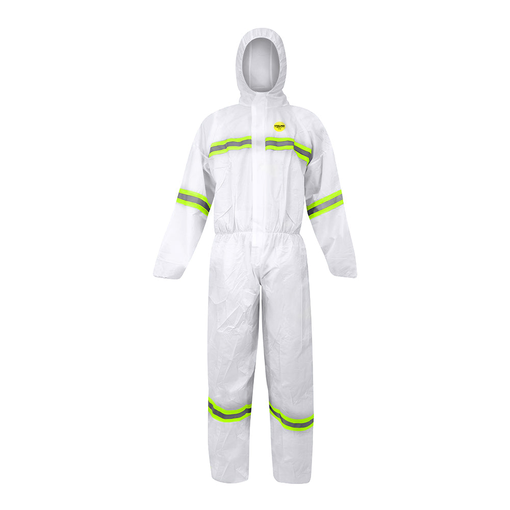 BUZO DE PROTECCION STEELPRO 7715 BLANCO DIA/NOCHE