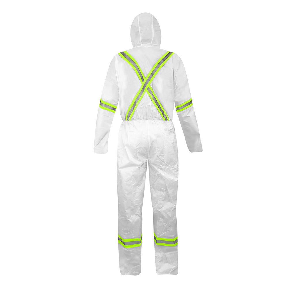 BUZO DE PROTECCION STEELPRO 7715 BLANCO DIA/NOCHE