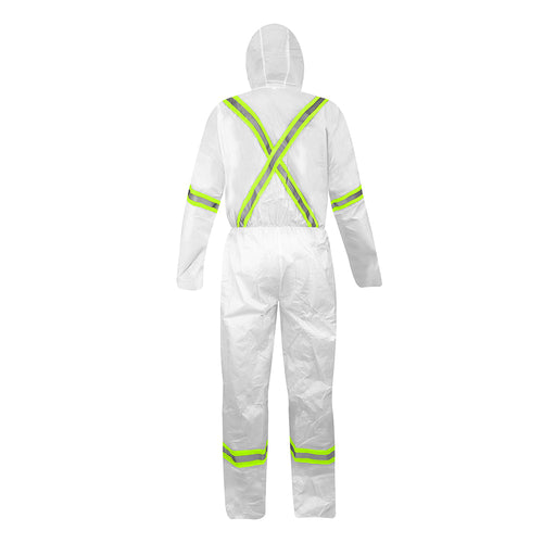 BUZO DE PROTECCION STEELPRO 7715 BLANCO DIA/NOCHE