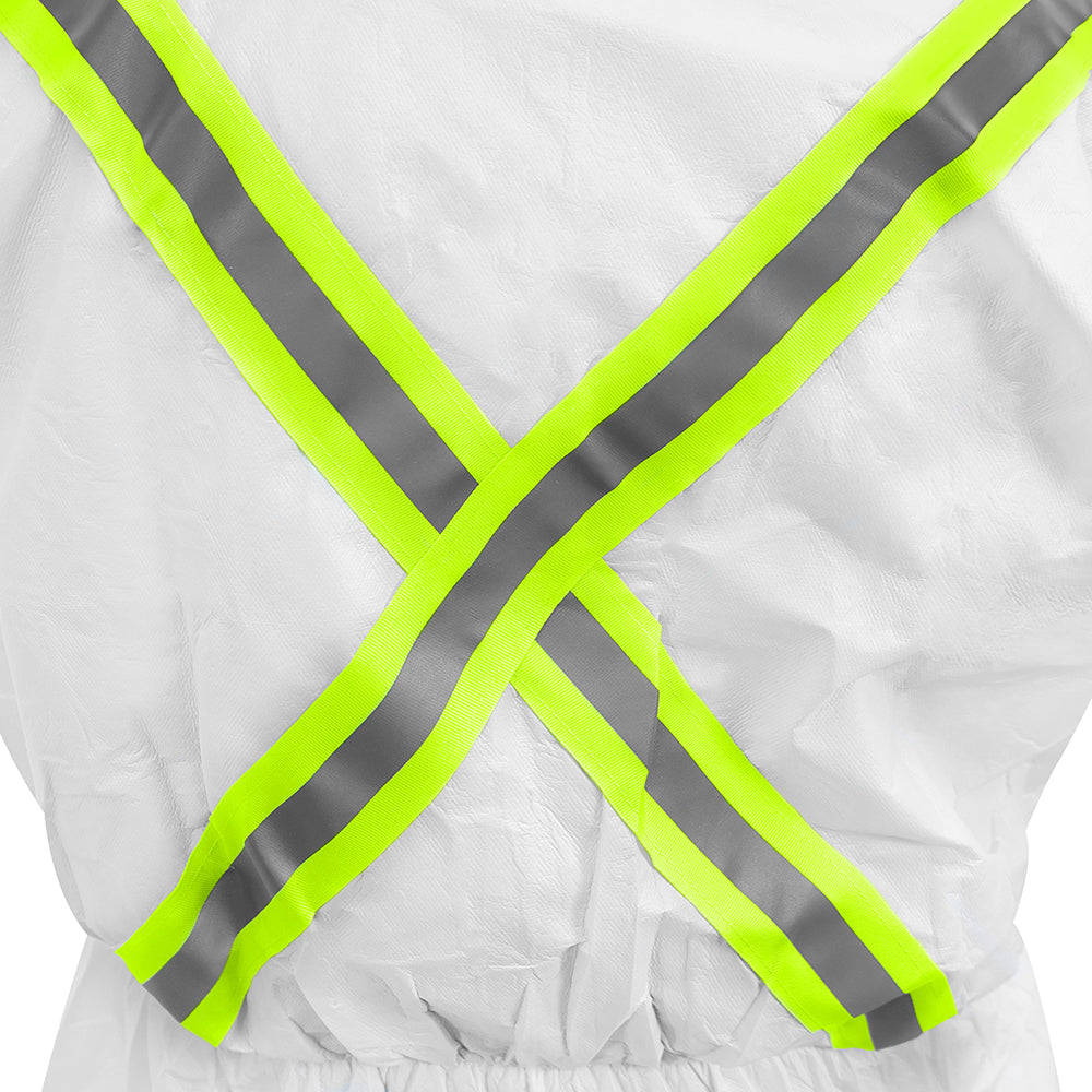 BUZO DE PROTECCION STEELPRO 7715 BLANCO DIA/NOCHE