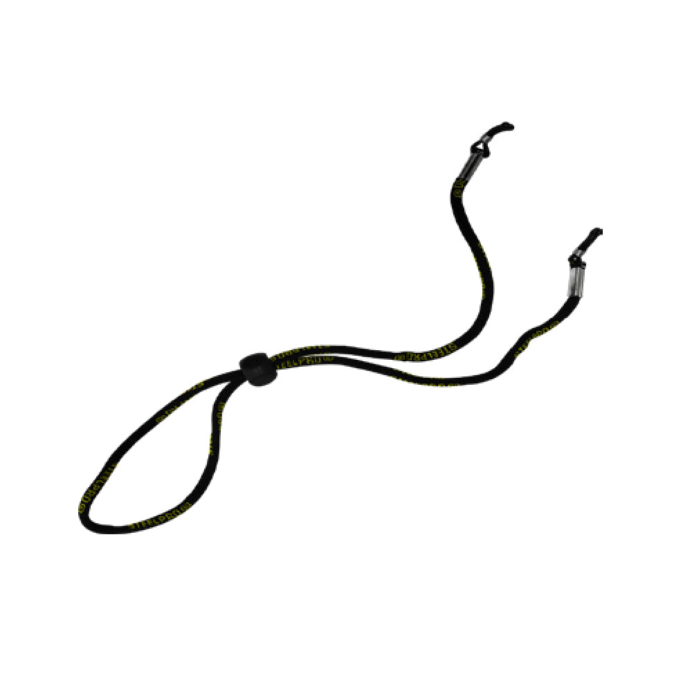 Cordon ajustable negro con logo Steelpro 60 cm