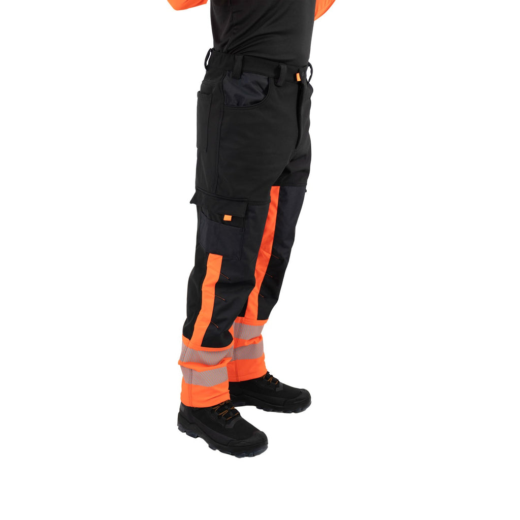 PANTALÓN SOFTSHELL HW OKLAN ROJO FLUOR