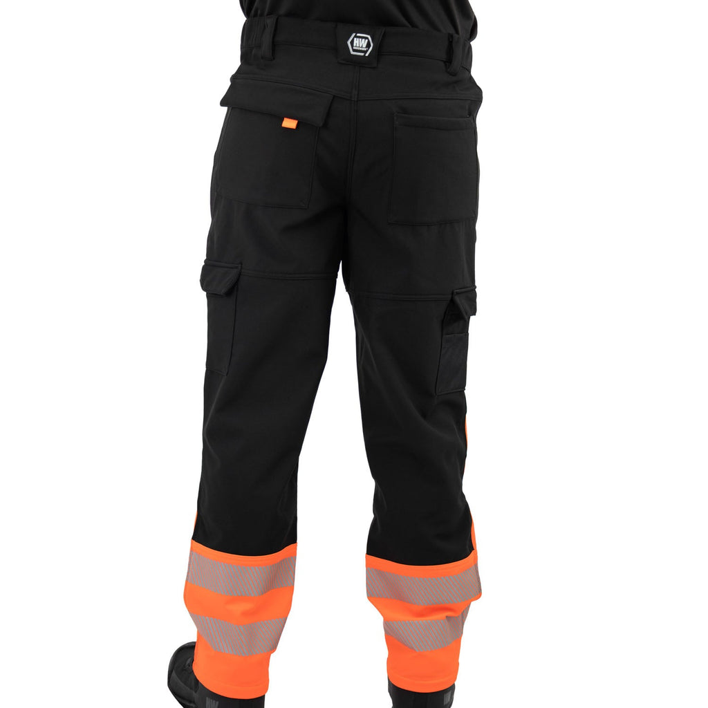 PANTALÓN SOFTSHELL HW OKLAN ROJO FLUOR