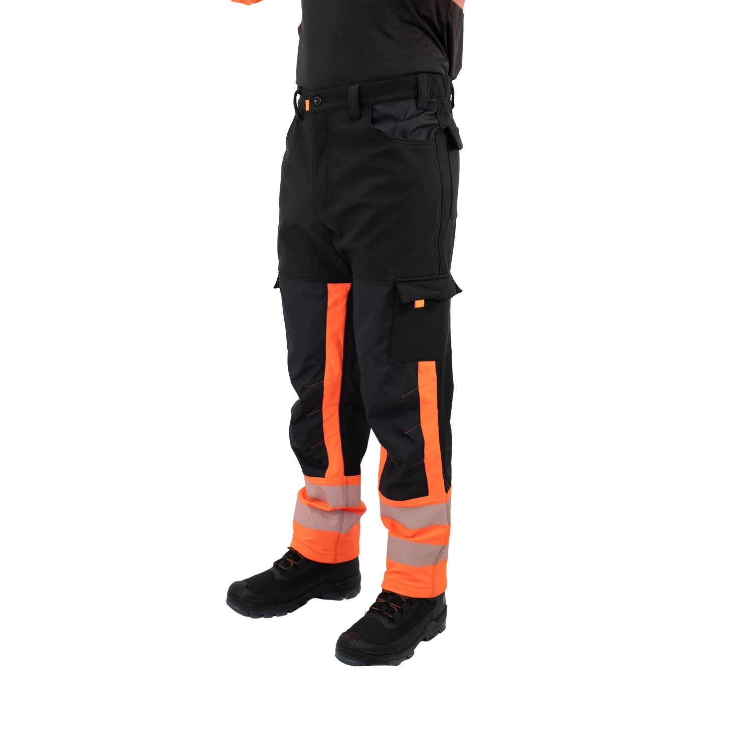 PANTALÓN SOFTSHELL HW OKLAN ROJO FLUOR
