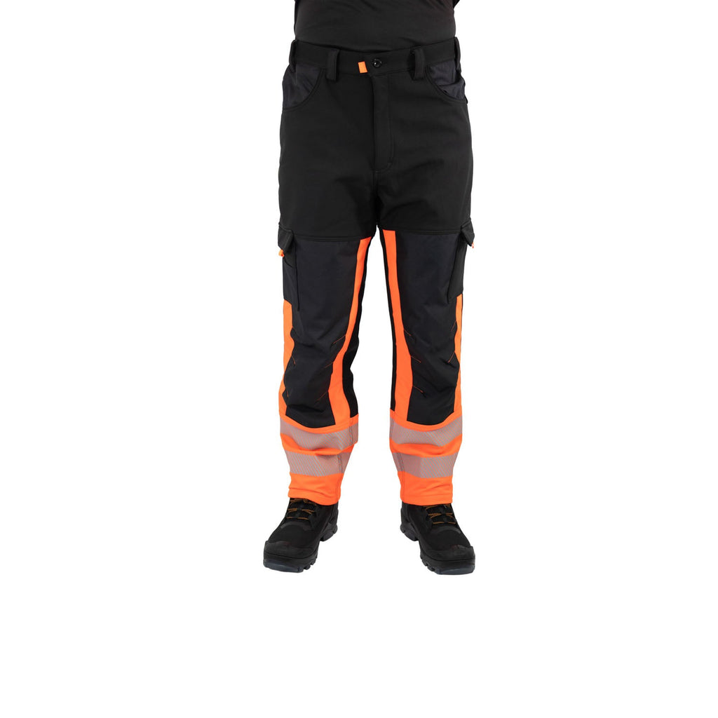 PANTALÓN SOFTSHELL HW OKLAN ROJO FLUOR