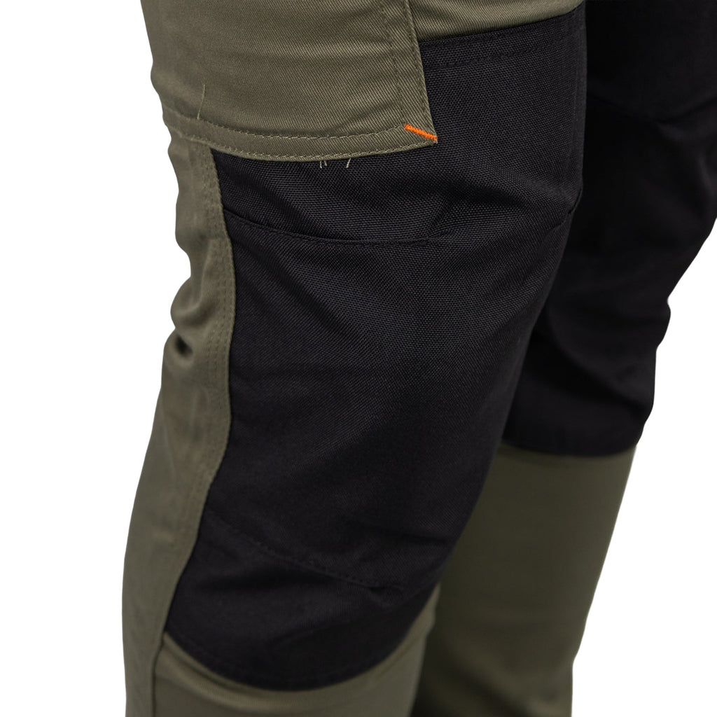 PANTALÓN CARGO HW DAKOTA SPANDEX VERDE OLIVA