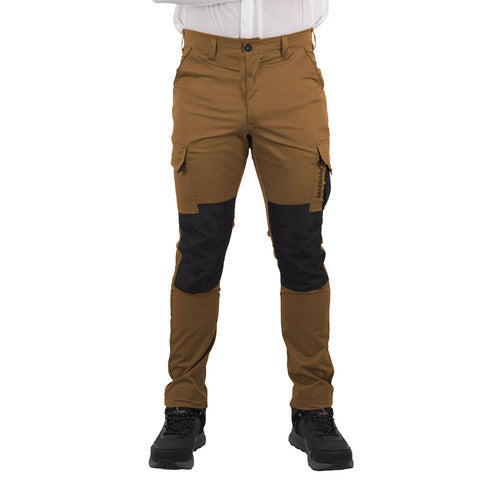 PANTALÓN CARGO HW DAKOTA SPANDEX TABACO