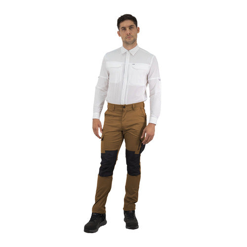 PANTALÓN CARGO HW DAKOTA SPANDEX TABACO