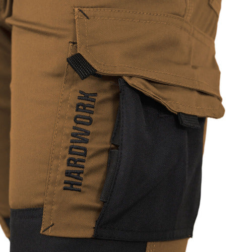 PANTALÓN CARGO HW DAKOTA SPANDEX TABACO