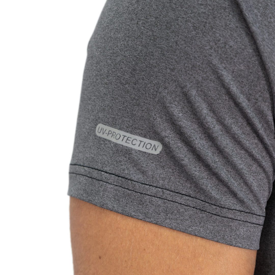 Polera Dry Fit HW SPX Manga Corta Hombre Carbon Grey