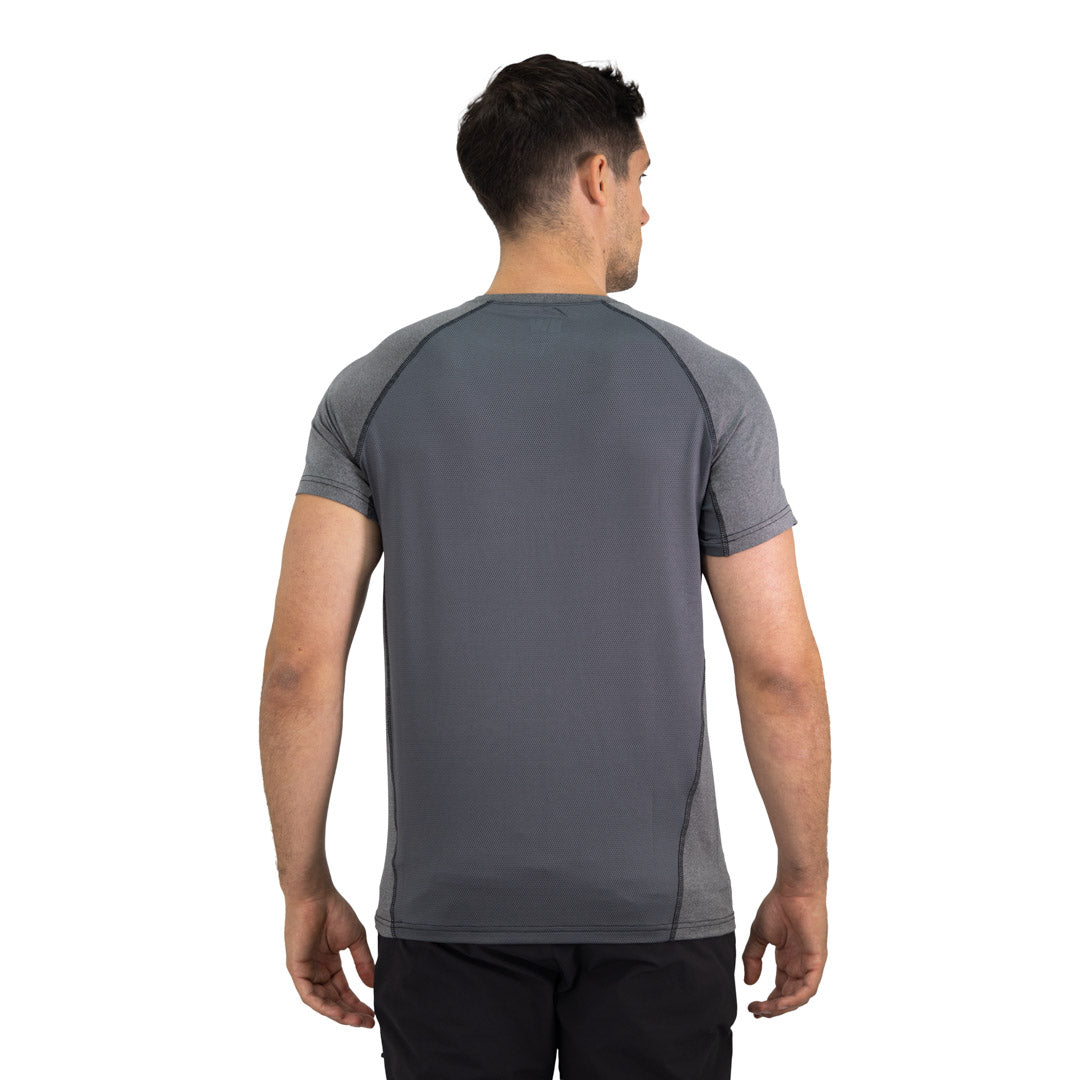 Polera Dry Fit HW SPX Manga Corta Hombre Carbon Grey