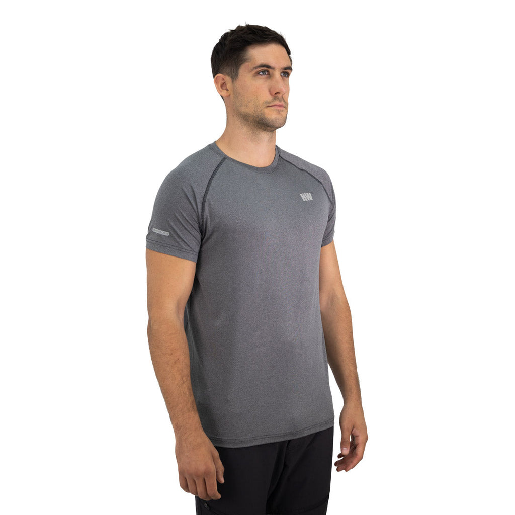 Polera Dry Fit HW SPX Manga Corta Hombre Carbon Grey