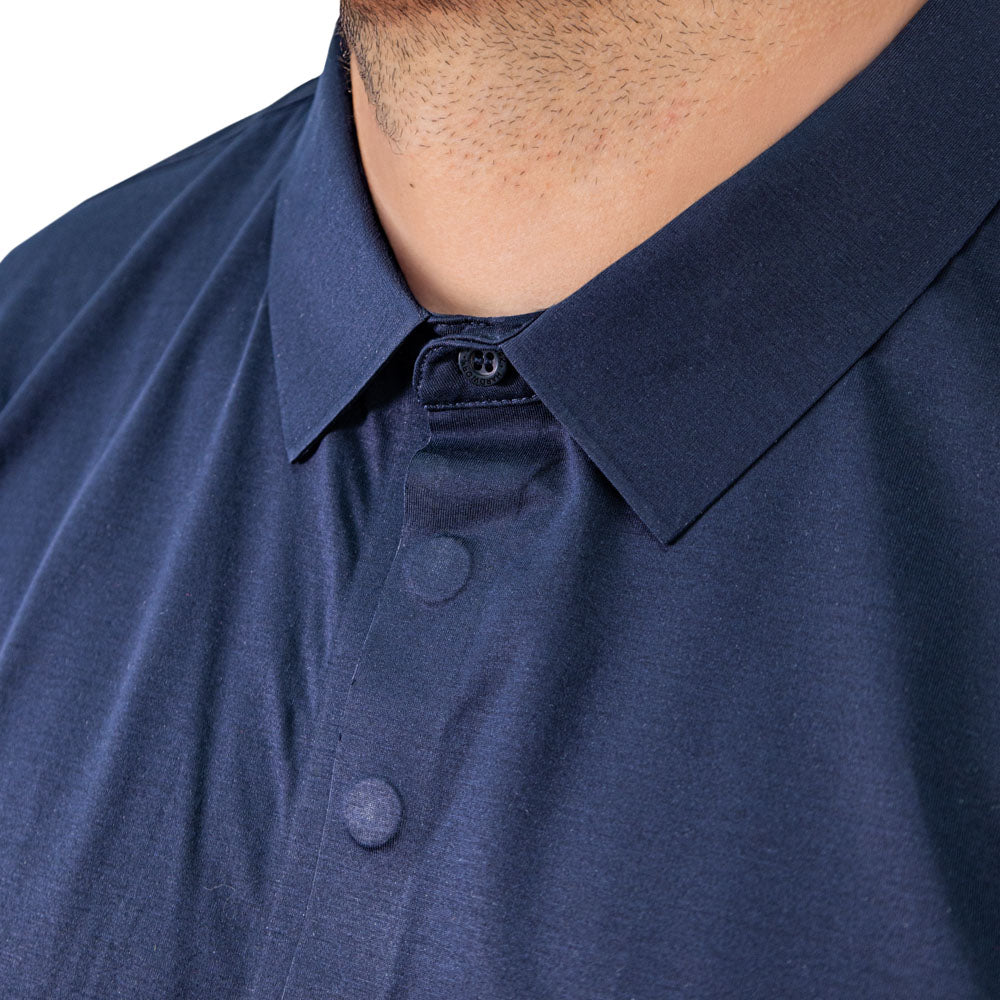 Polera HW Windsor Manga Corta Azul