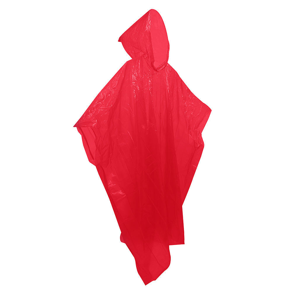 Poncho de emergencia biodegradable Alaska Rojo