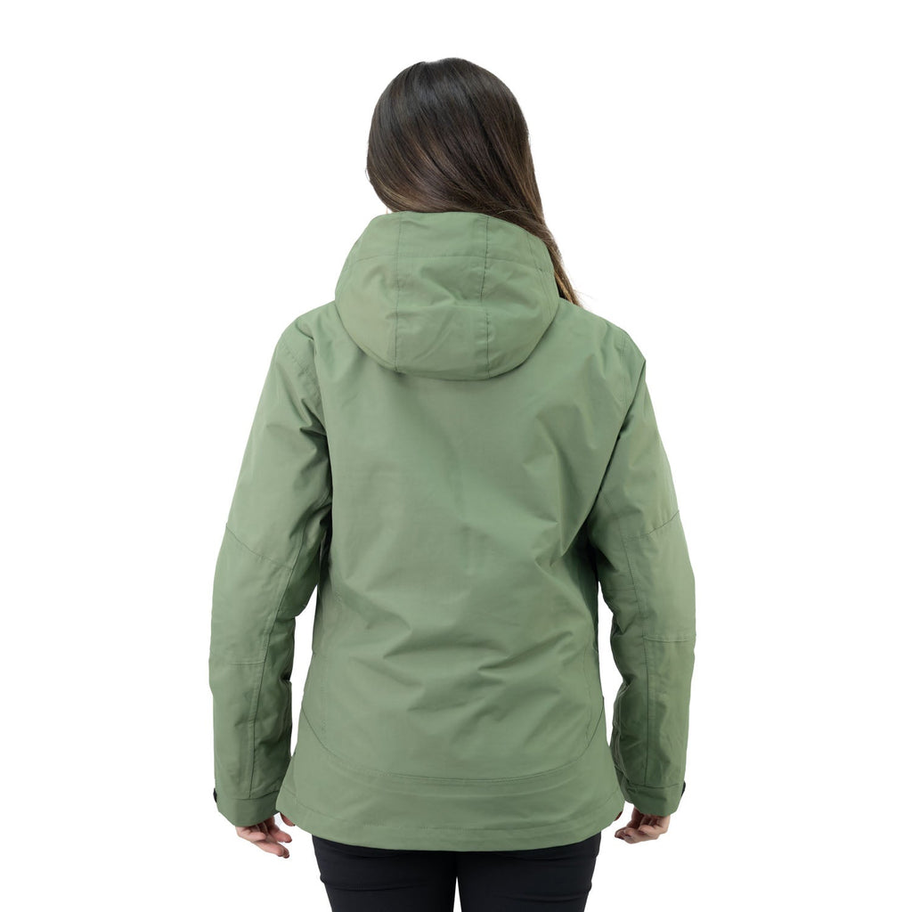 Parka Desmontable HW Reno 3 en 1 Verde Oliva Mujer