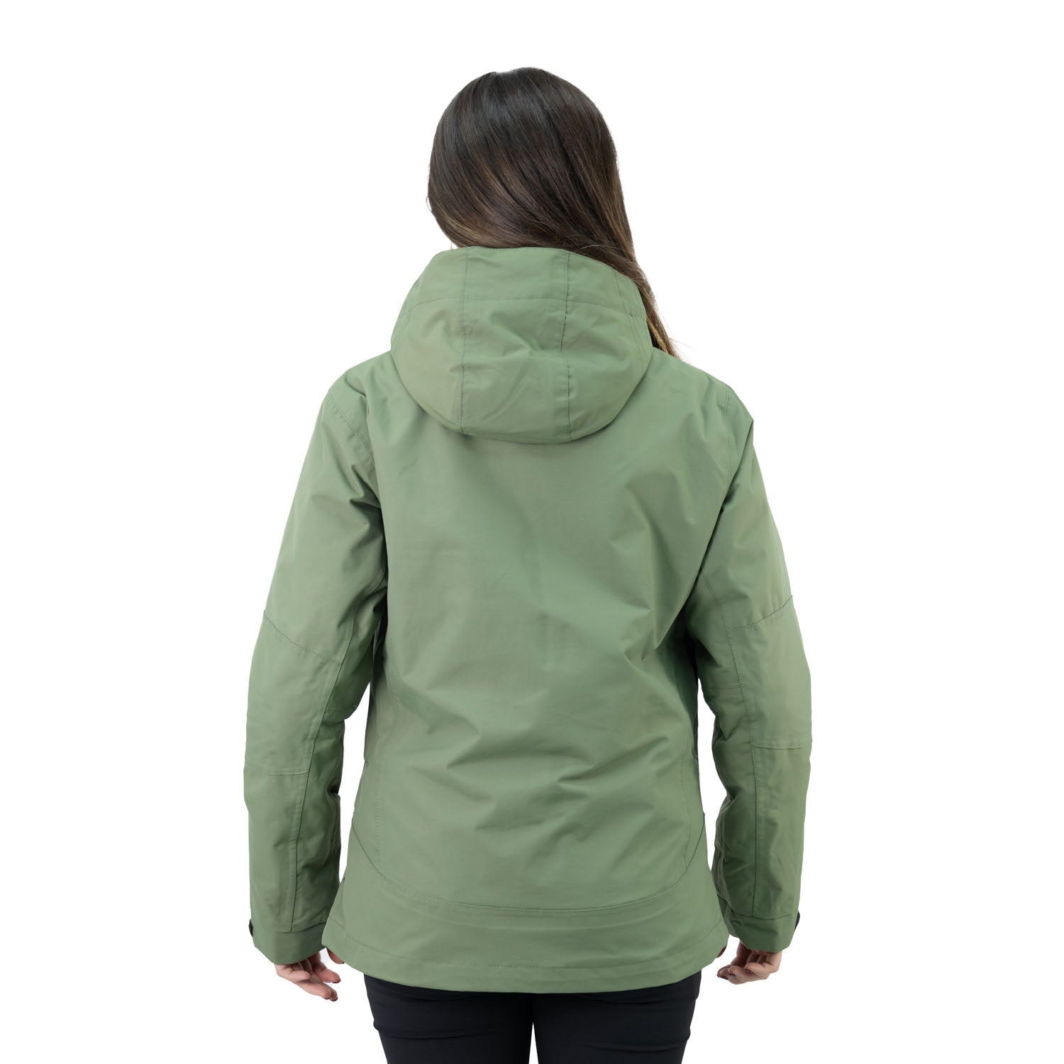 Parka Desmontable HW Reno 3 en 1 Verde Oliva Mujer