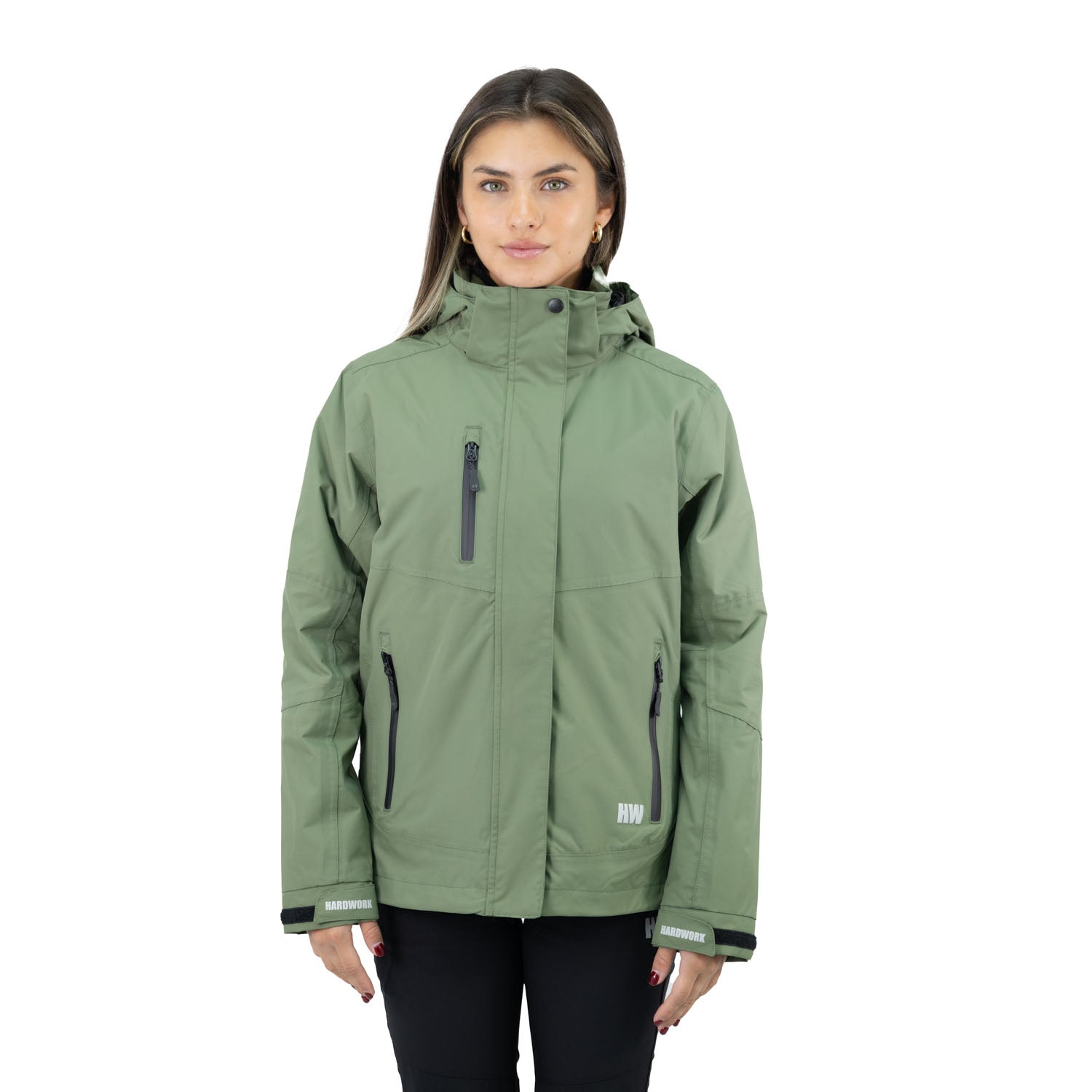 Parka Desmontable HW Reno 3 en 1 Verde Oliva Mujer
