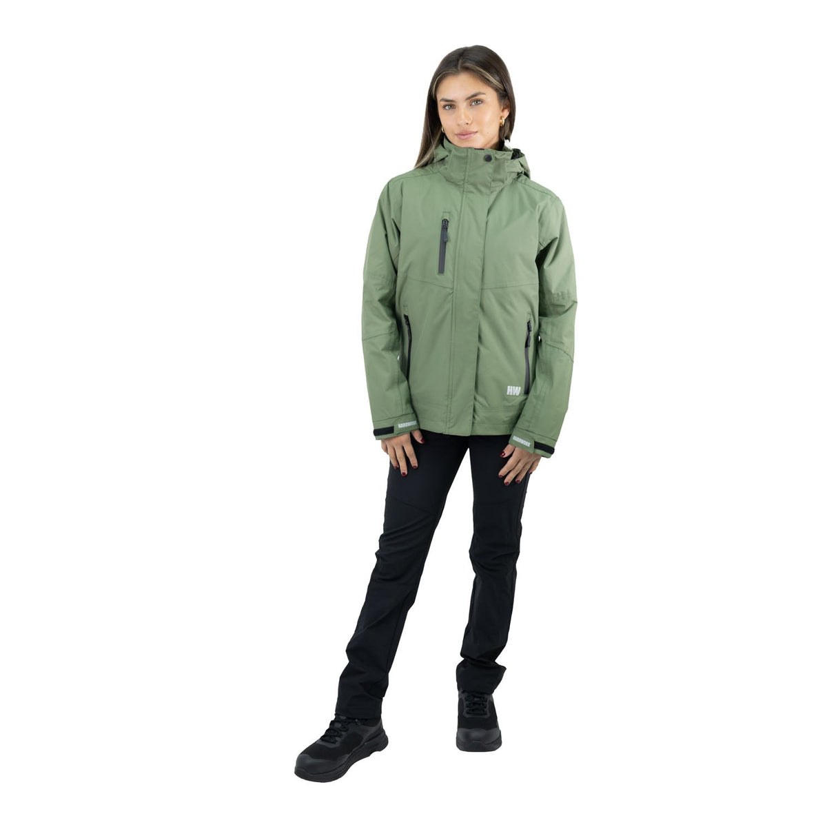 Parka Desmontable HW Reno 3 en 1 Verde Oliva Mujer