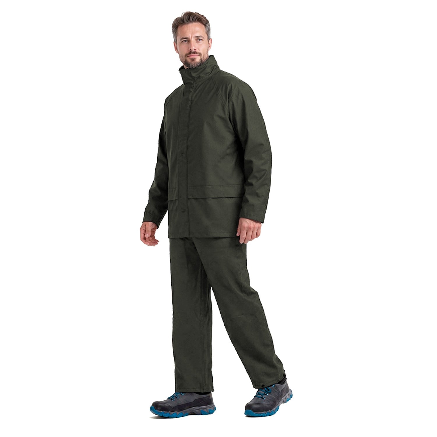 Traje Impermeable Alaska PU/PVC Verde Petróleo