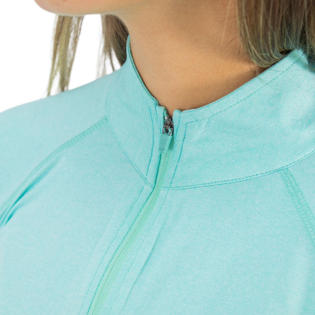Polera Dry Fit HW SPX Manga Larga Mujer Aqua
